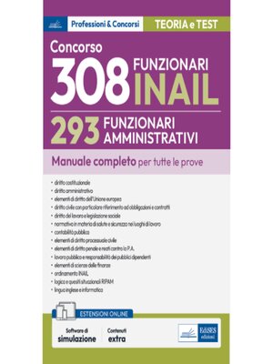 cover image of [EBOOK] Concorso RIPAM 308 posti INAIL-293 Funzionari amministrativi